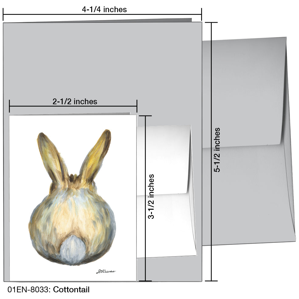 Cottontail, Greeting Card (8033G), Enclosure Card, www.printedcanvas.com