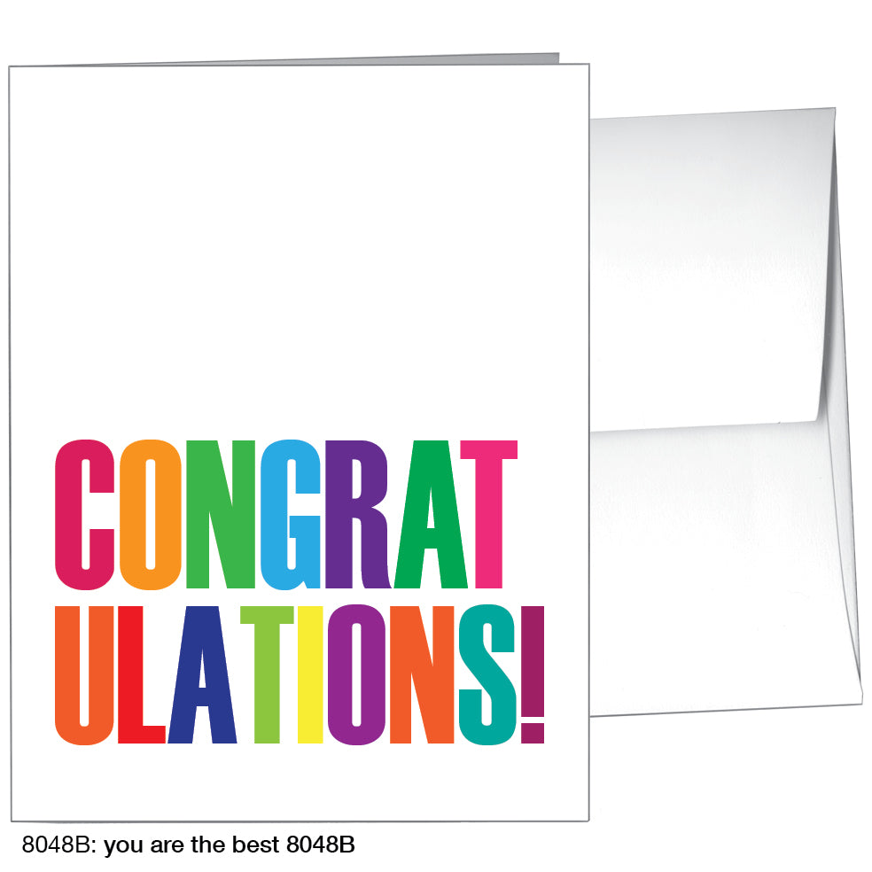 You Are The Best, Greeting Card (8048B), A2, printedcanvas.com