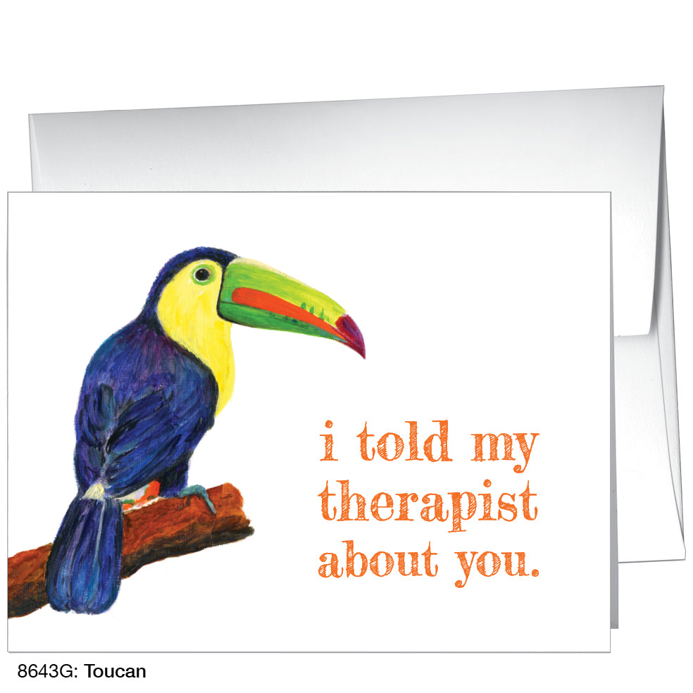 Toucan, Greeting Card (8643G), A2, printedcanvas.com