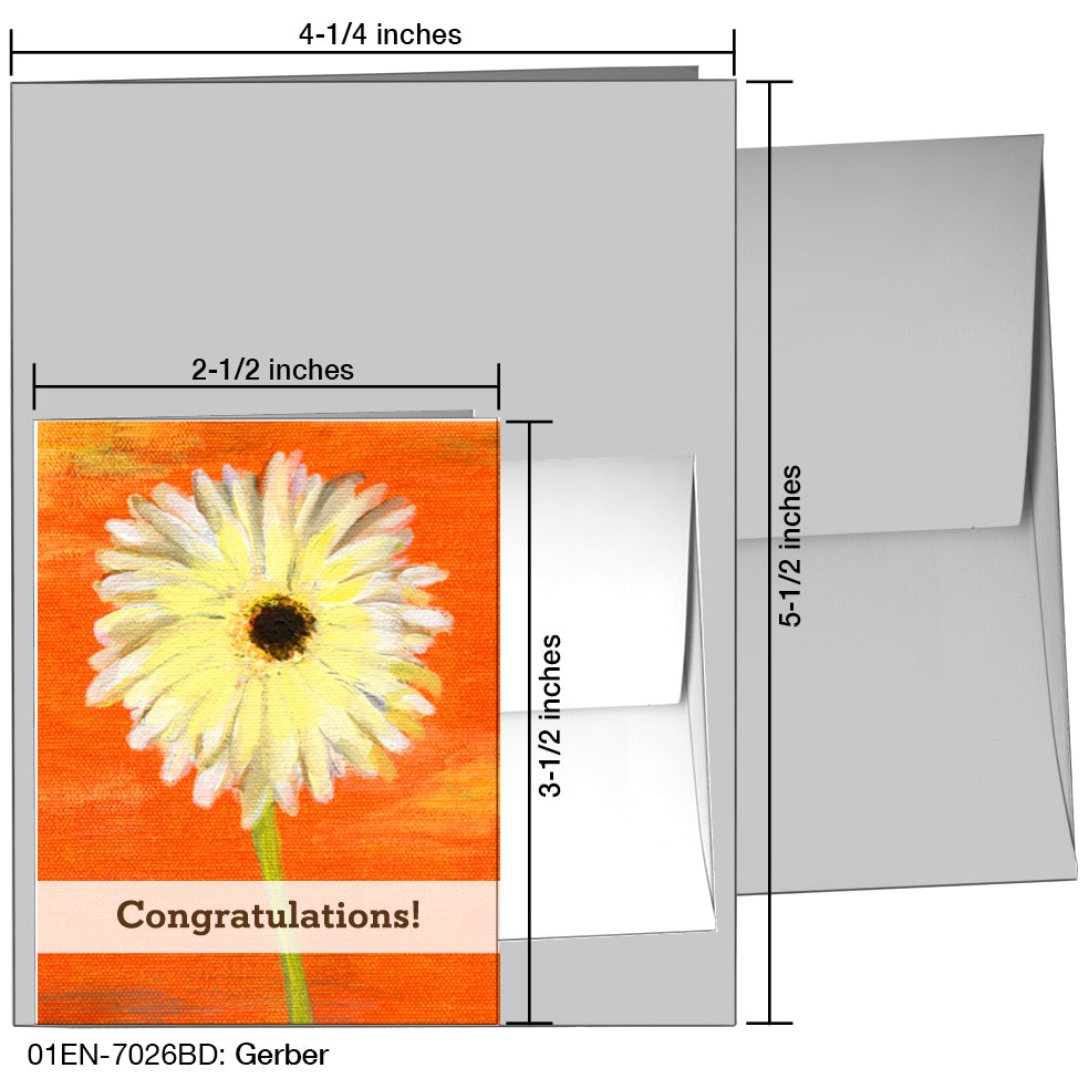 Gerber, Greeting Card (7026BD), Enclosure, www.printedcanvas.com