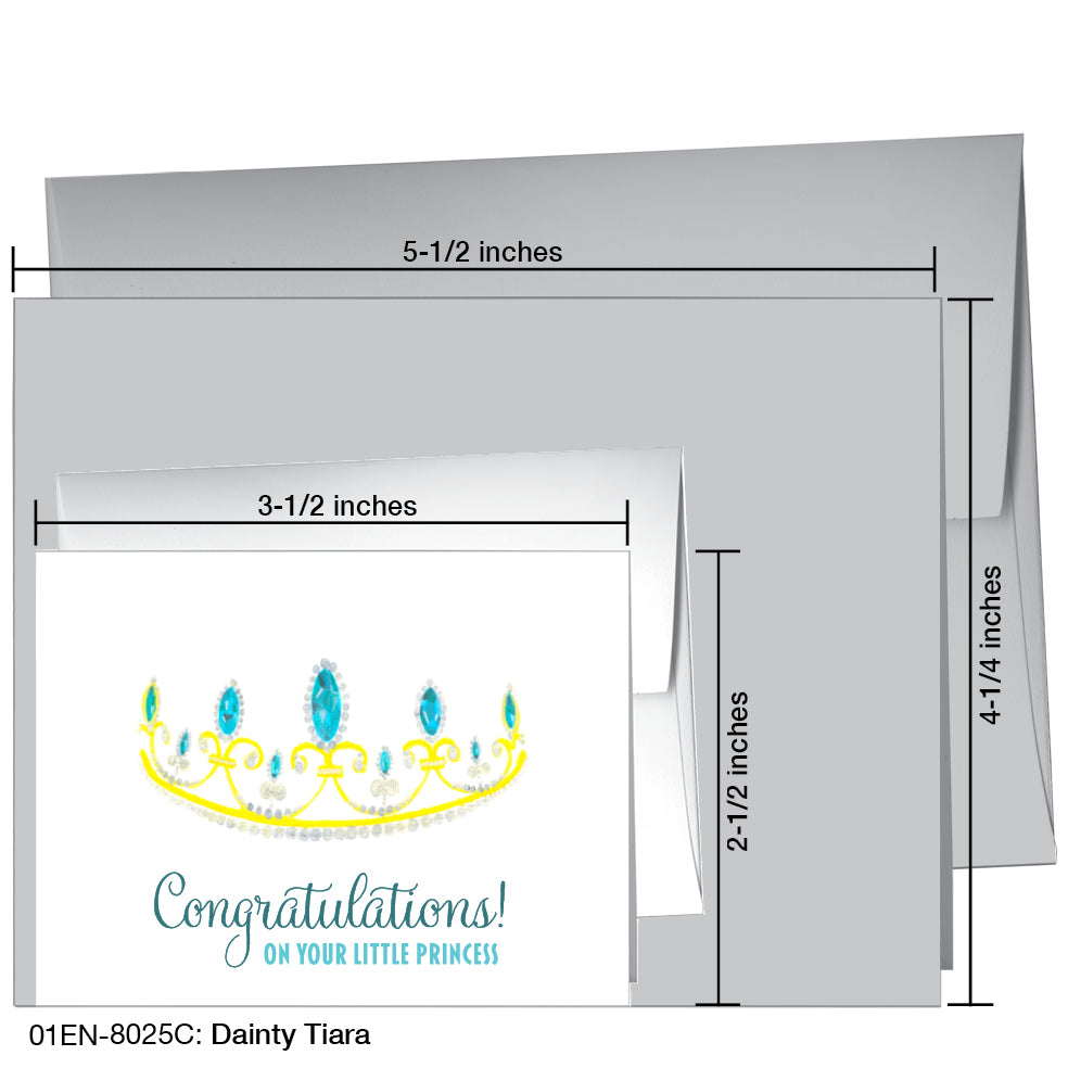 Dainty Tiara, Greeting Card (8025C), Enclosure, printedcanvas.com