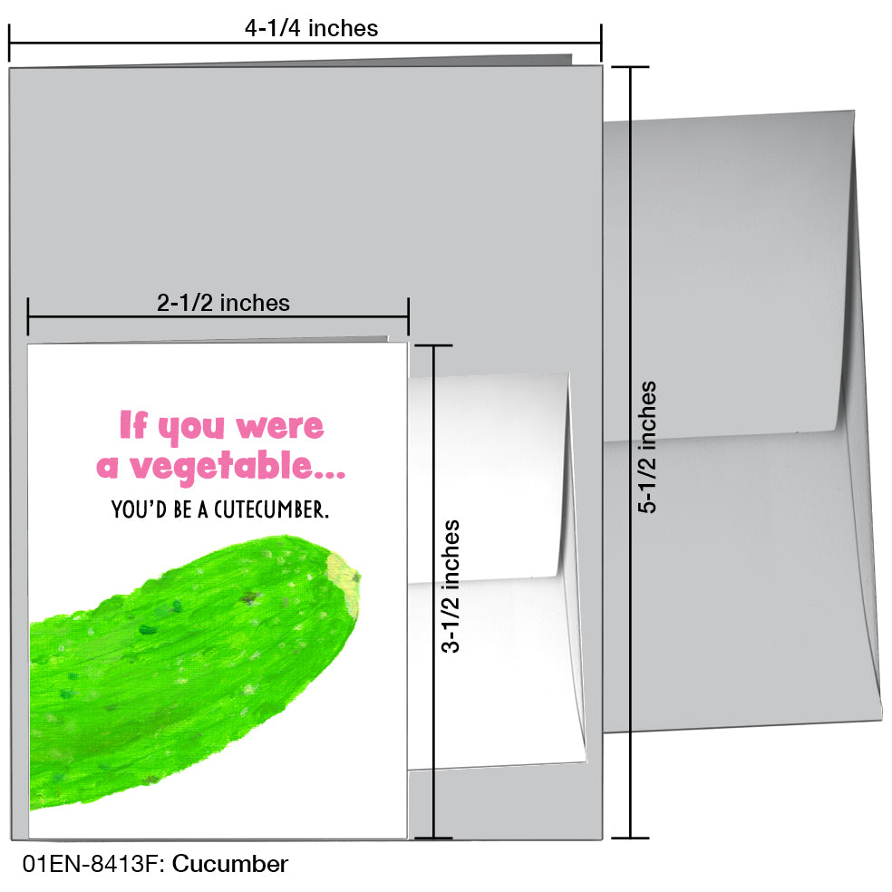 Cucumber, Greeting Card (8413F), Enclosure, printedcanvas.com
