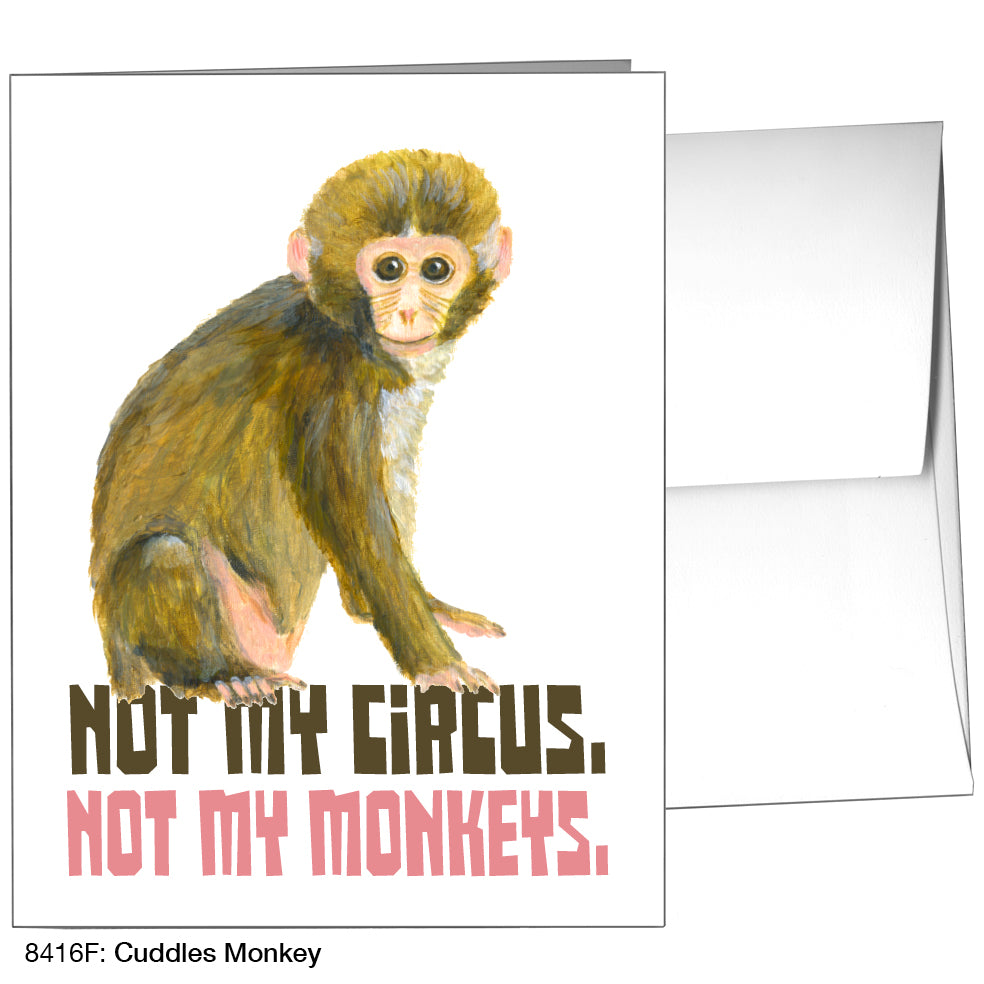 Cuddles Monkey, Greeting Card (8416F), A2, printedcanvas.com