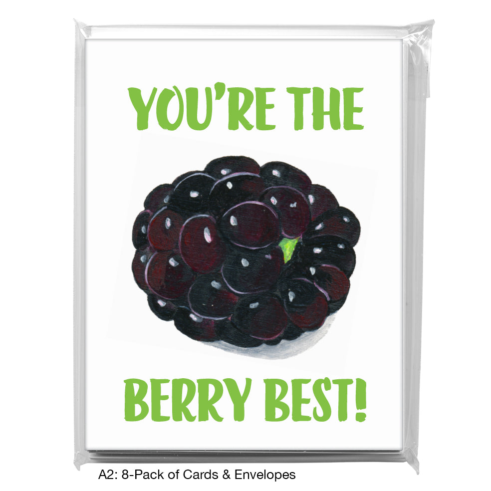 Blackberry, Greeting Card (8633E), A2 8-Pack, printedcanvas.com