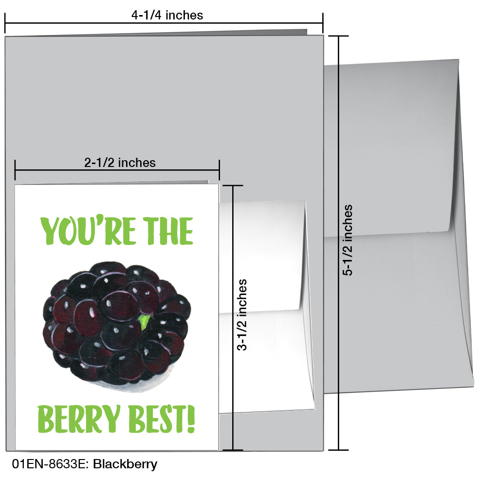 Blackberry, Greeting Card (8633E), Enclosure, printedcanvas.com