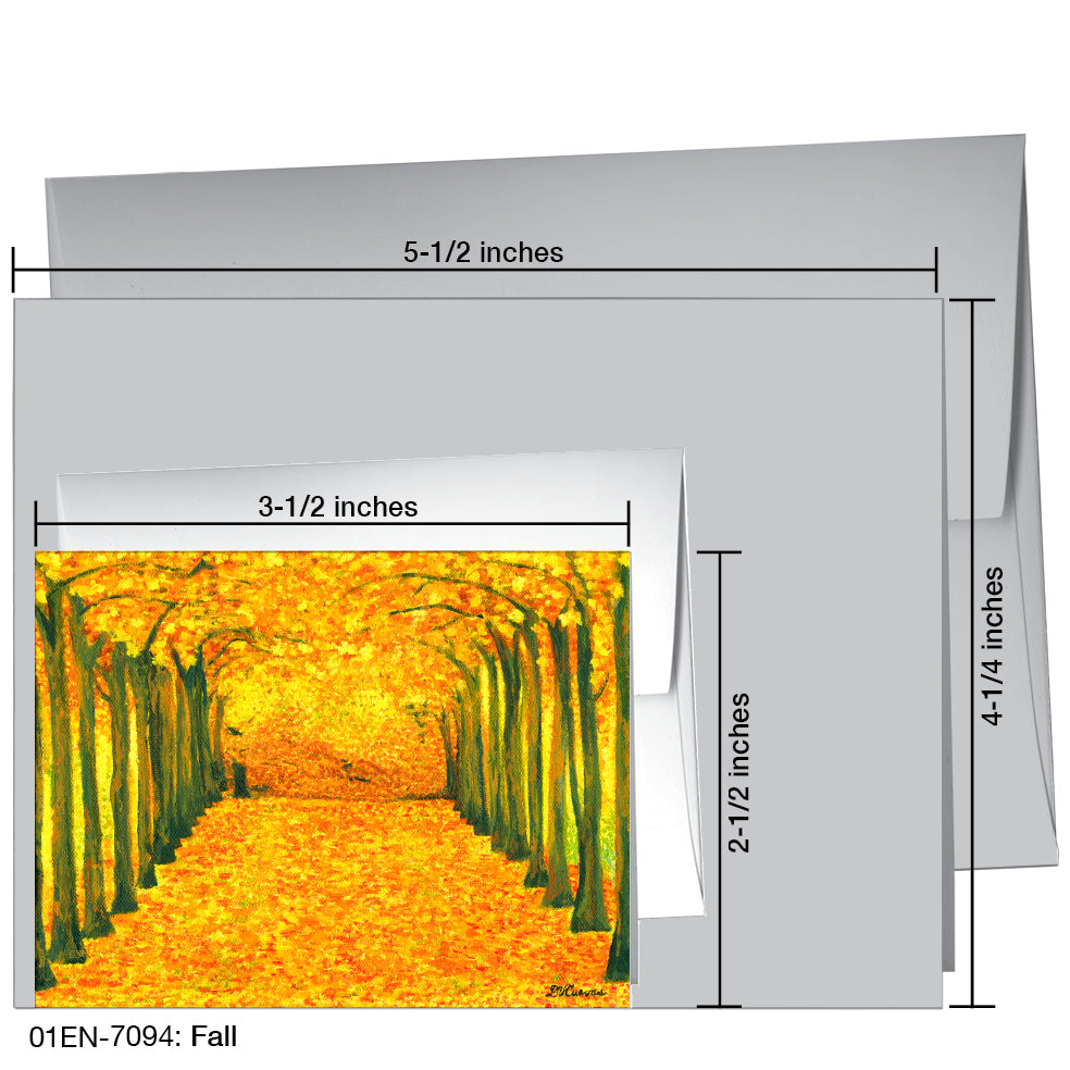 Fall, Greeting Card (7094A), Enclosure, www.printedcanvas.com