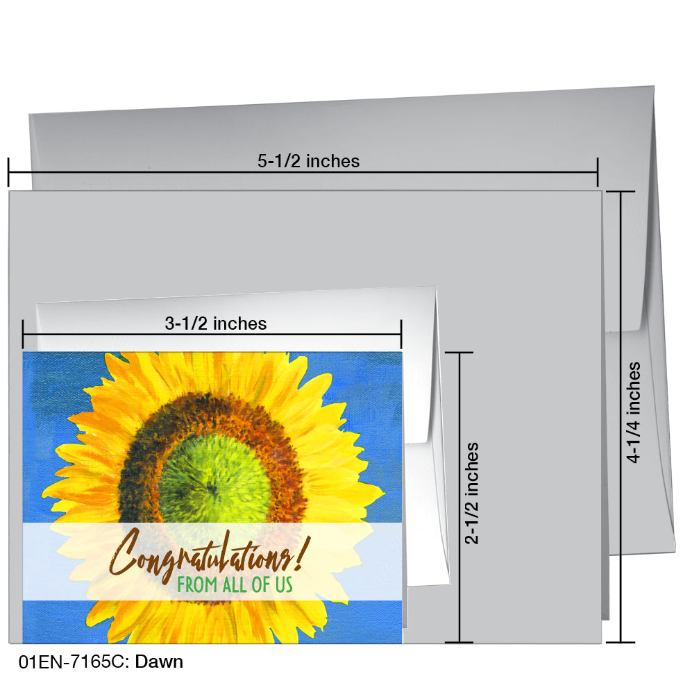 Dawn, Greeting Card (7165C), Enclosure, printedcanvas.com
