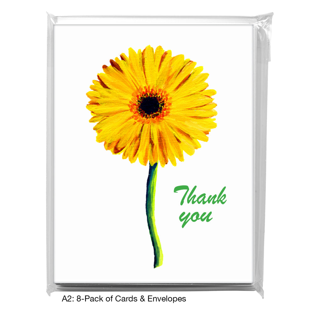 Gerber Yellow Single, Greeting Card (7289T), A2 8-Pack, printedcanvas.com