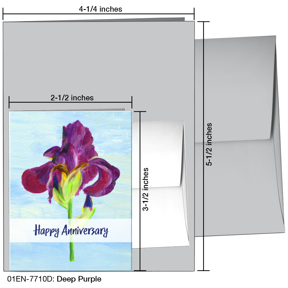 Deep Purple, Greeting Card (7710D), Enclosure, printedcanvas.com