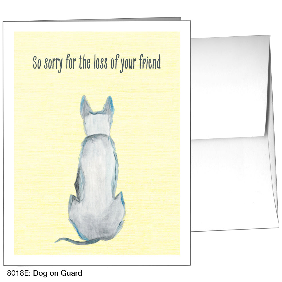 Dog On Guard, Greeting Card (8018E), A2, printedcanvas.com