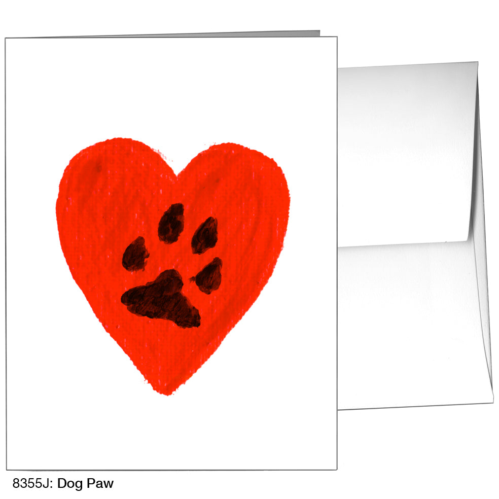 Dog Paw, Greeting Card (8355J), A2 Card Front, www.printedcanvas.com