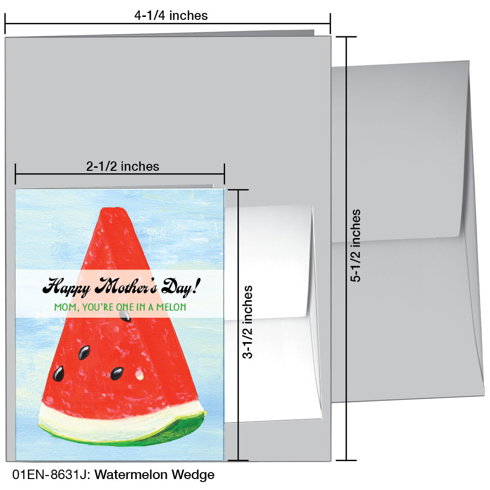 Watermelon Wedge, Greeting Card (8631J), Enclosure, printedcanvas.com