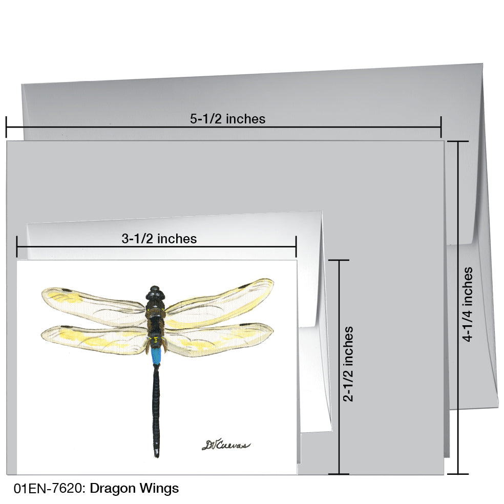 Dragon Wings, Greeting Card (7620C), Enclosure, www.printedcanvas.com