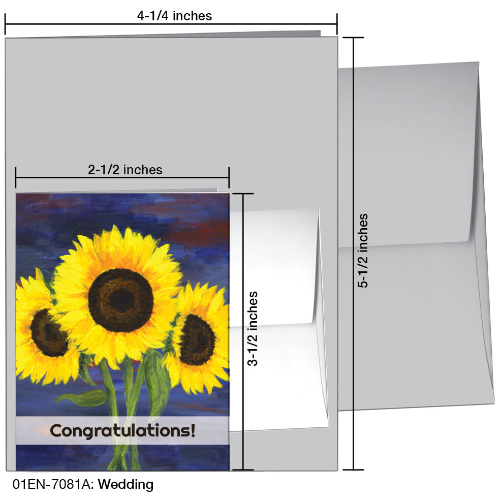 Wedding, Greeting Card (7081A), Enclosure, www.printedcanvas.com