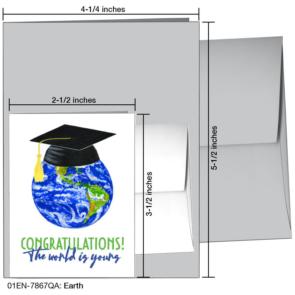Earth, Greeting Card (7867QA), Enclosure, www.printedcanvas.com