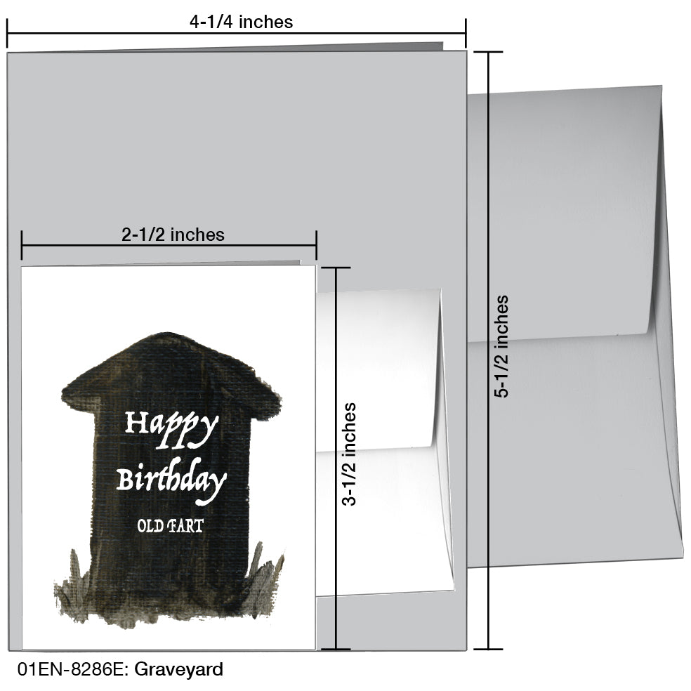 Graveyard, Greeting Card (8286E), Enclosure, www.printedcanvas.com