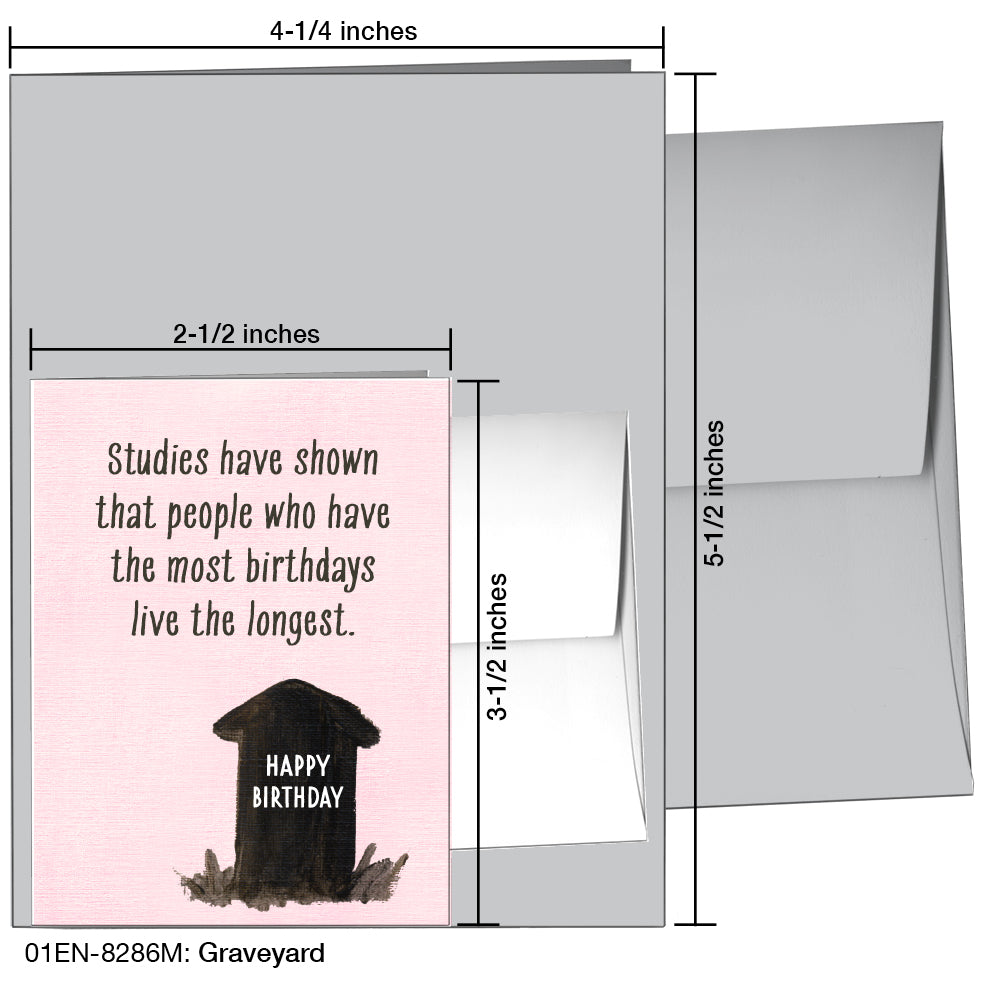 Graveyard, Greeting Card (8286M), Enclosure Card, www.printedcanvas.com