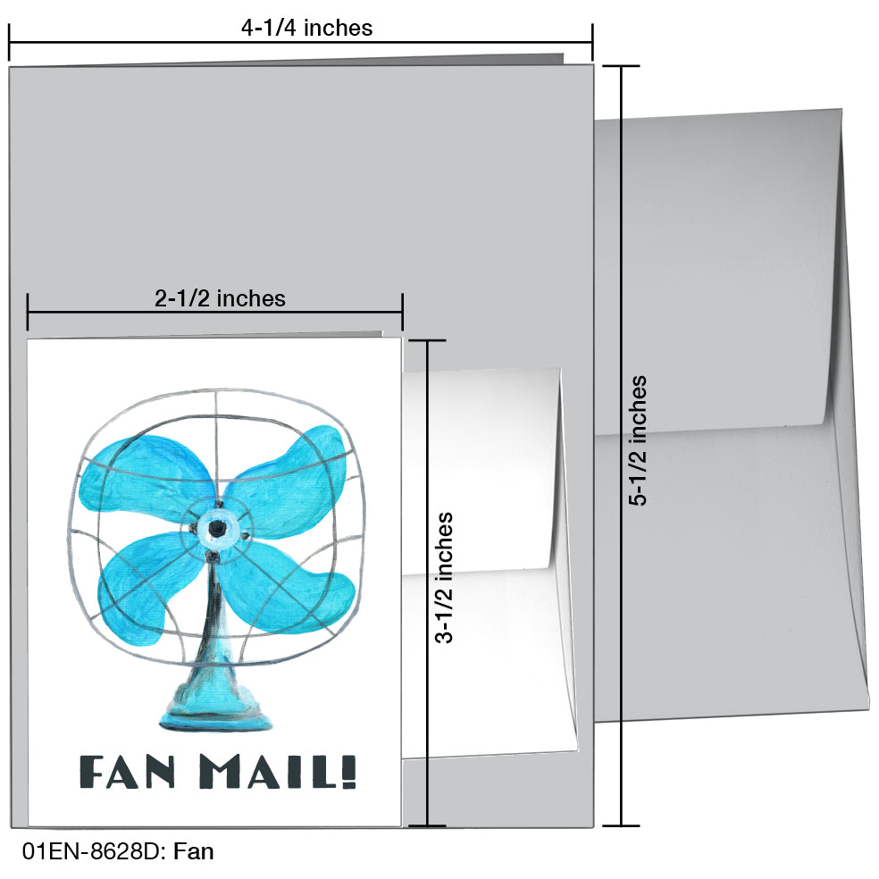 Fan, Greeting Card (8628D), Enclosure, www.printedcanvas.com