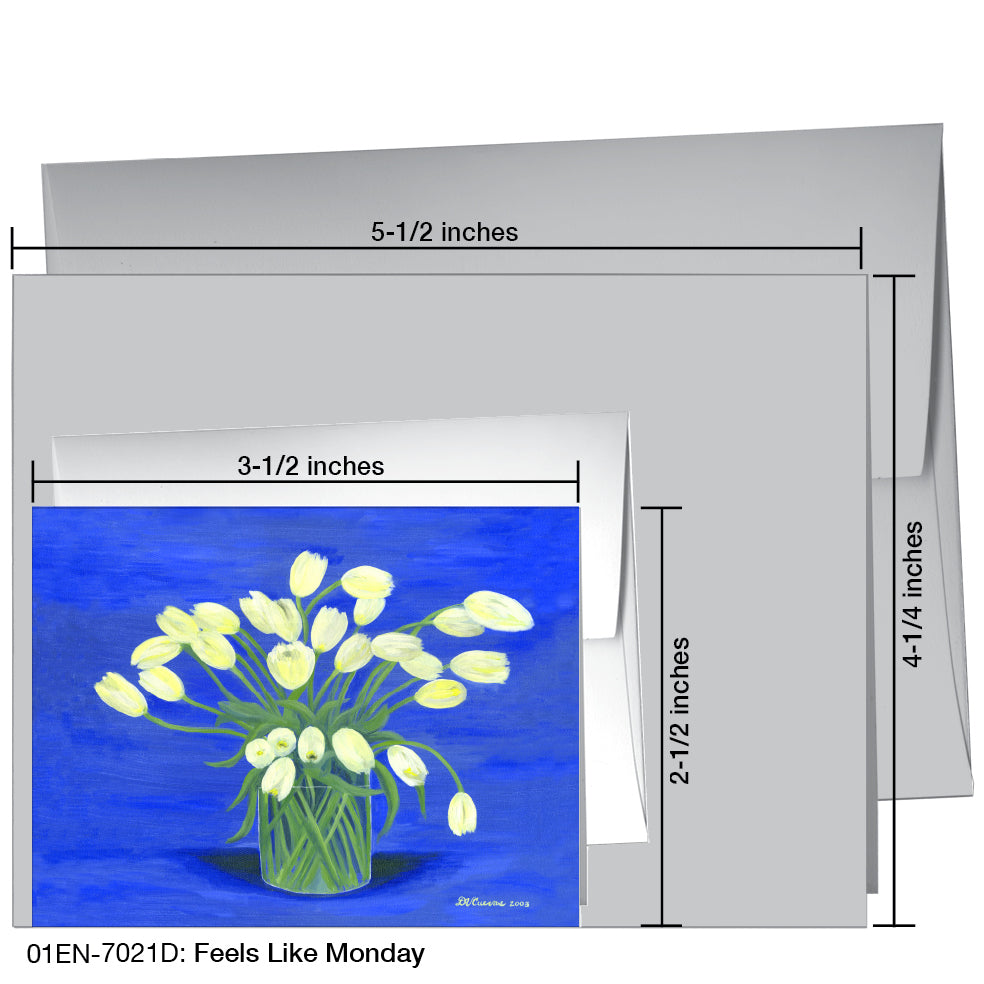 Feels Like Monday, Greeting Card (7021D), Enclosure, www.printedcanvas.com