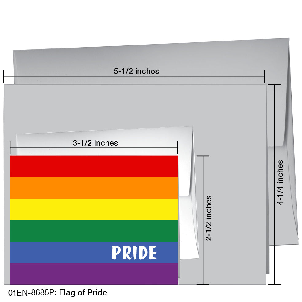 Flag of Pride, Greeting Card (8685P), Enclosure, printedcanvas.com