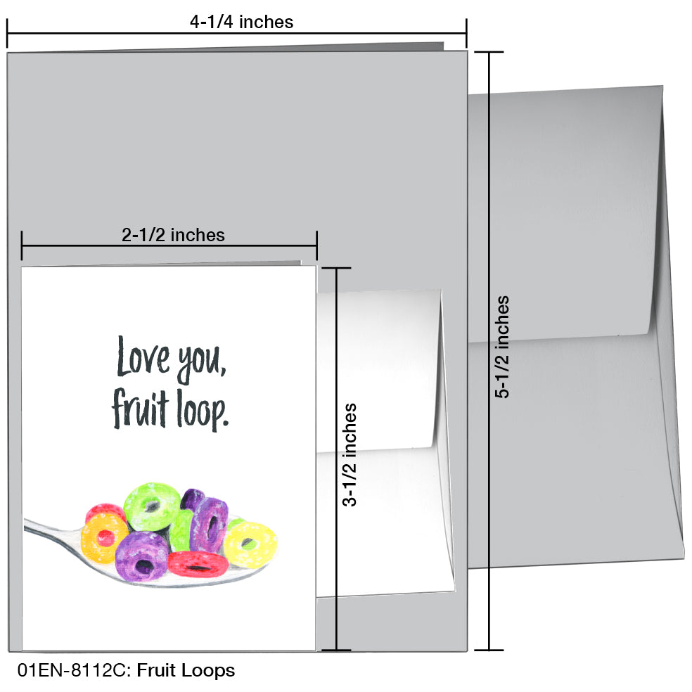 Fruit Loops, Greeting Card (8112C), Enclosure, www.printedcanvas.com