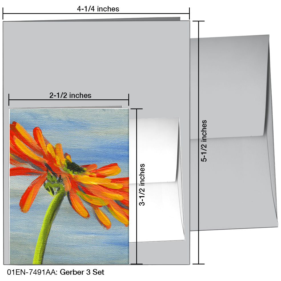 Gerber 3 Set, Greeting Card (7491AA), Enclosure, printedcanvas.com