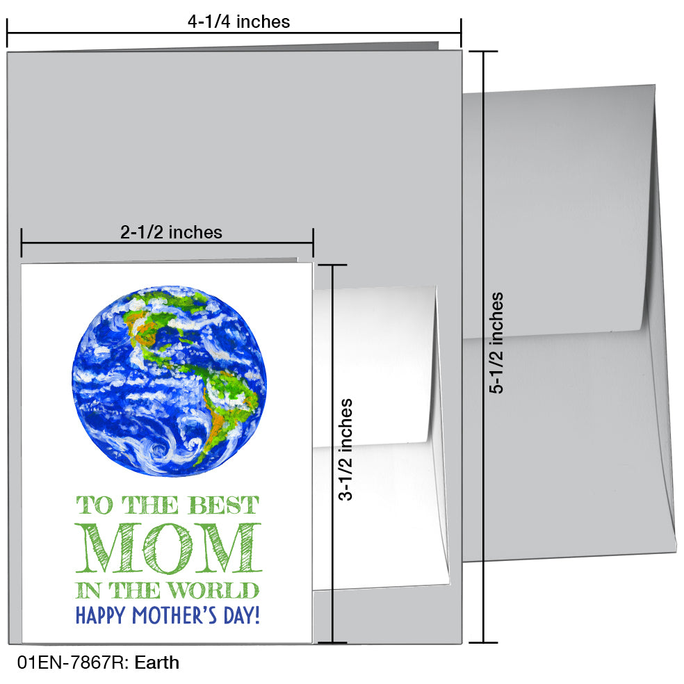 Earth, Greeting Card (7867R), Enclosure, www.printedcanvas.com