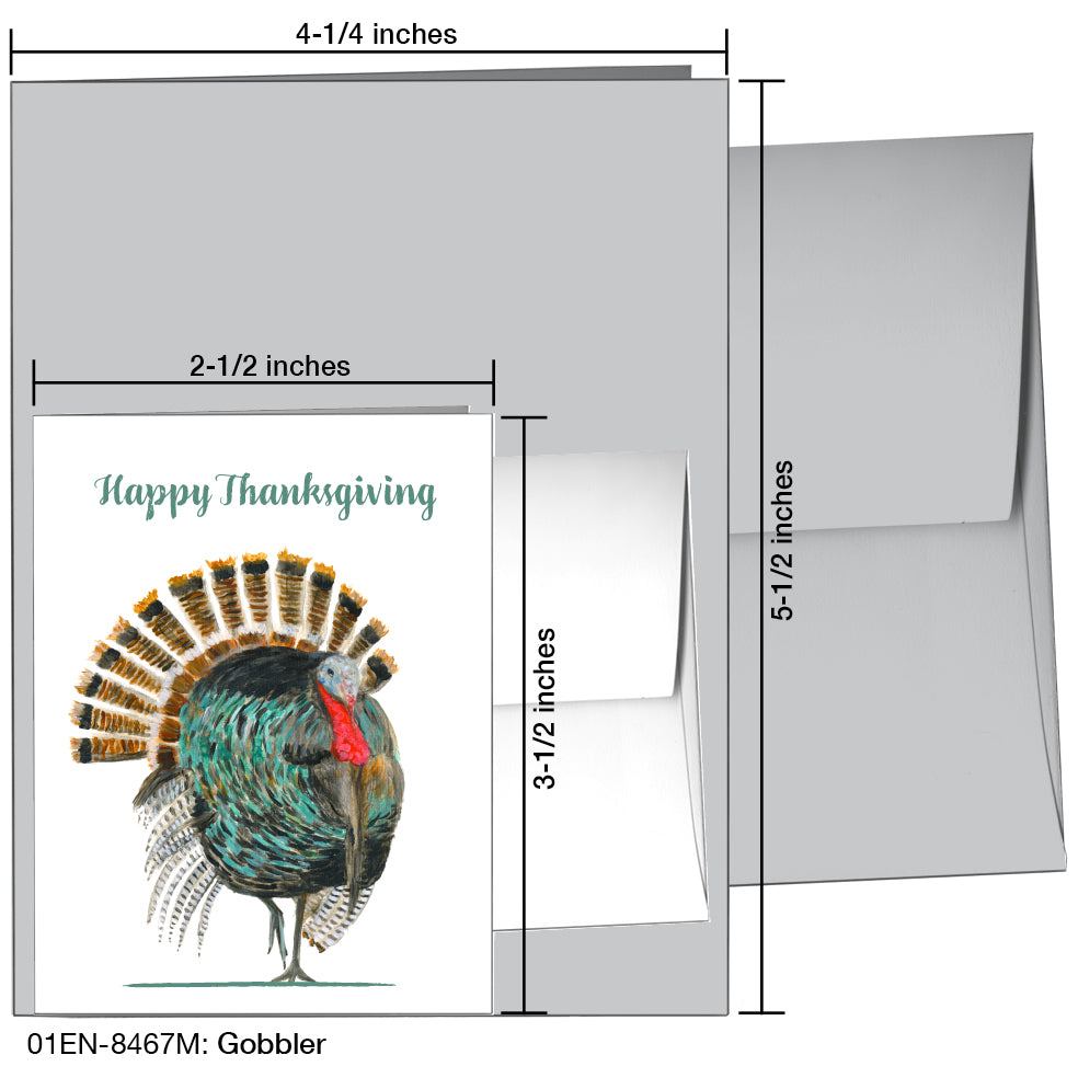 Gobbler, Greeting Card (8467M), Enclosure, www.printedcanvas.com