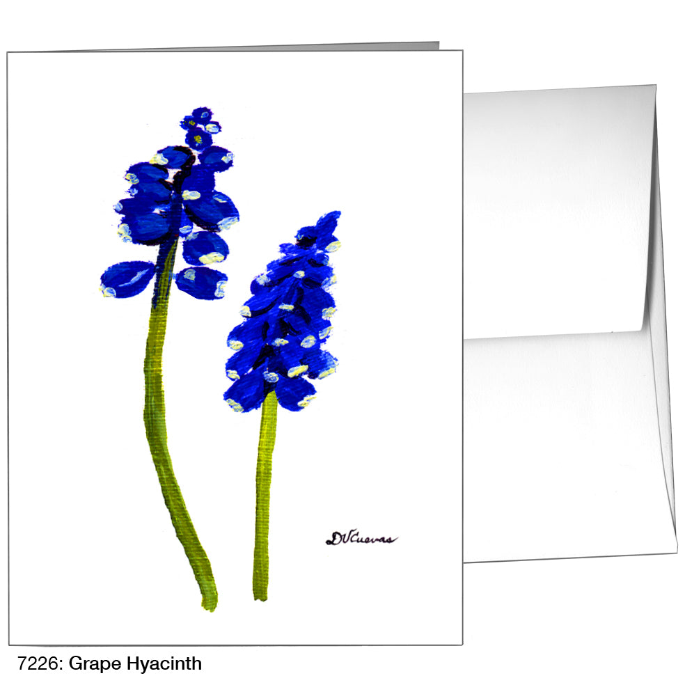 Grape Hyacinth, Greeting Card (7226A), A2 Card Front, www.printedcanvas.com