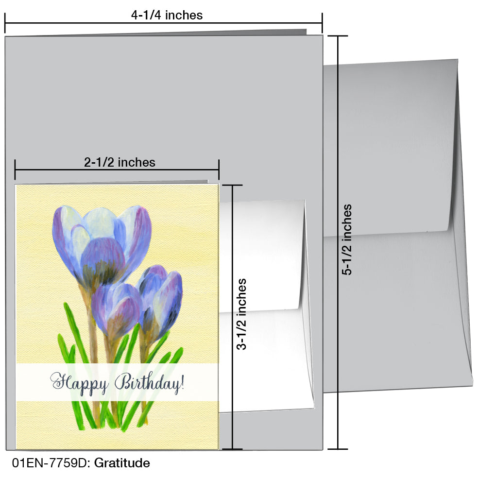 Gratitude, Greeting Card (7759D), Enclosure, www.printedcanvas.com