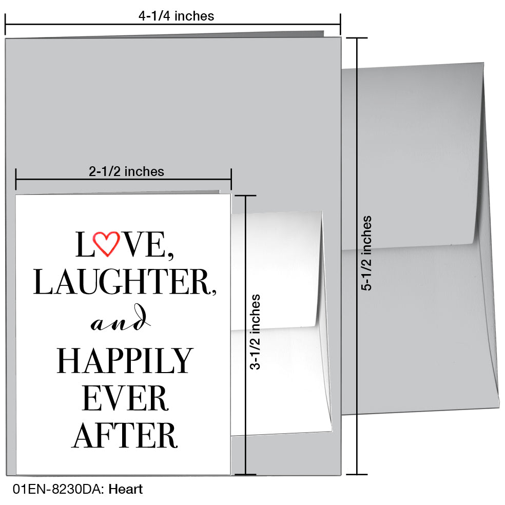 Heart, Greeting Card (8230DA), Enclosure, www.printedcanvas.com