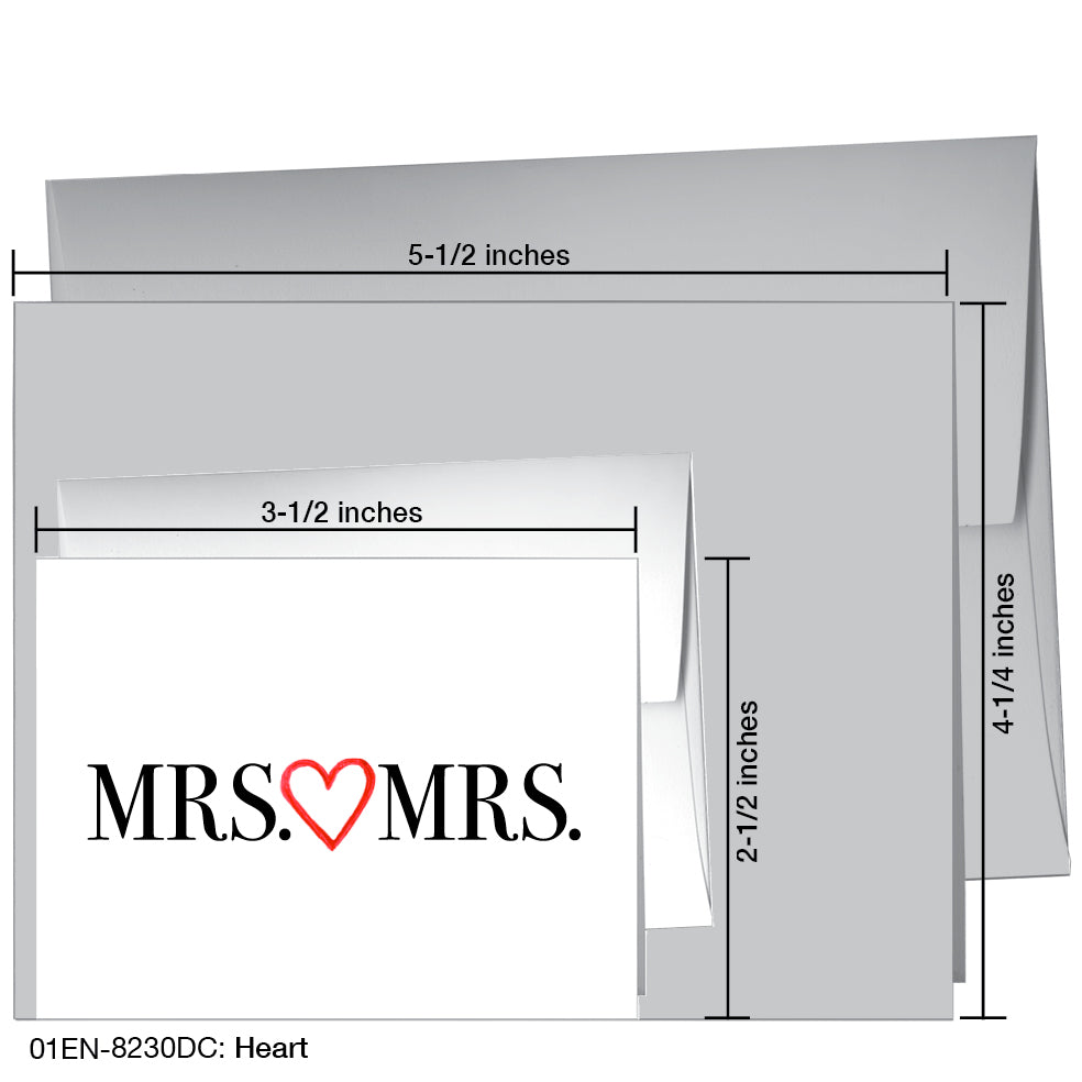 Heart, Greeting Card (8230DC), Enclosure, www.printedcanvas.com
