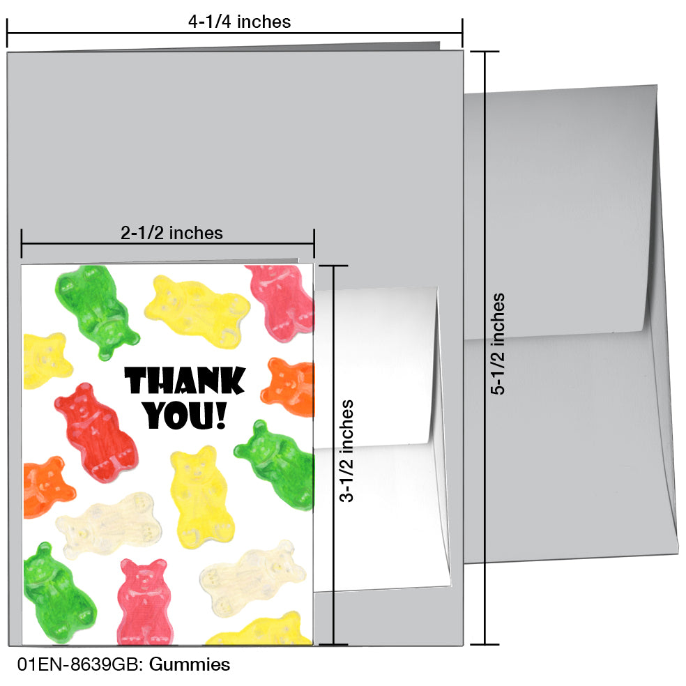 Gummies, Greeting Card (8639GB), Enclosure Card, www.printedcanvas.com