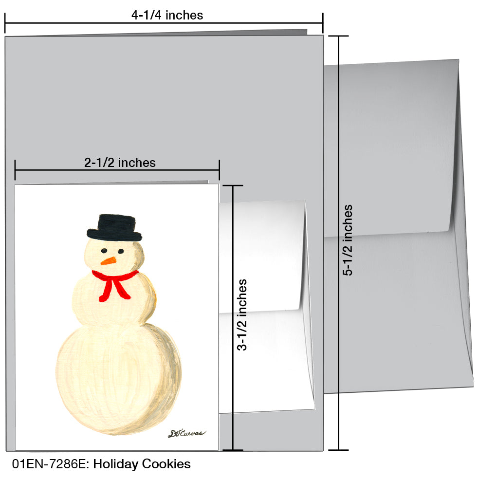 Holiday Cookies, Greeting Card (7286E), Enclosure, www.printedcanvas.com