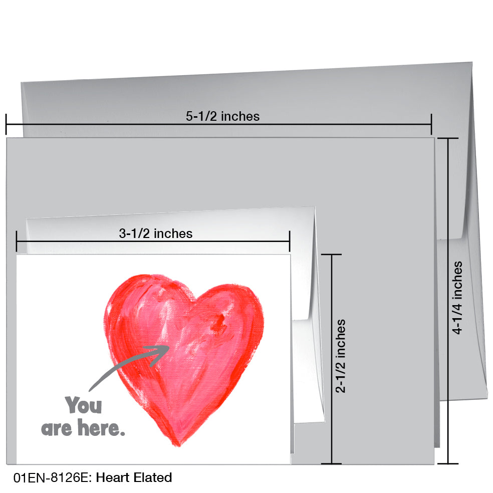 Heart Elated, Greeting Card (8126E), Enclosure, www.printedcanvas.com