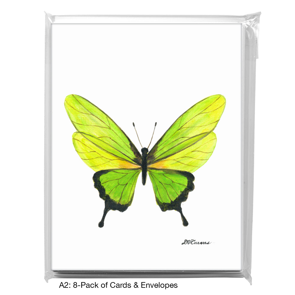 Iridescent Butterfly, Greeting Card (8673), A2 8-Pack, printedcanvas.com