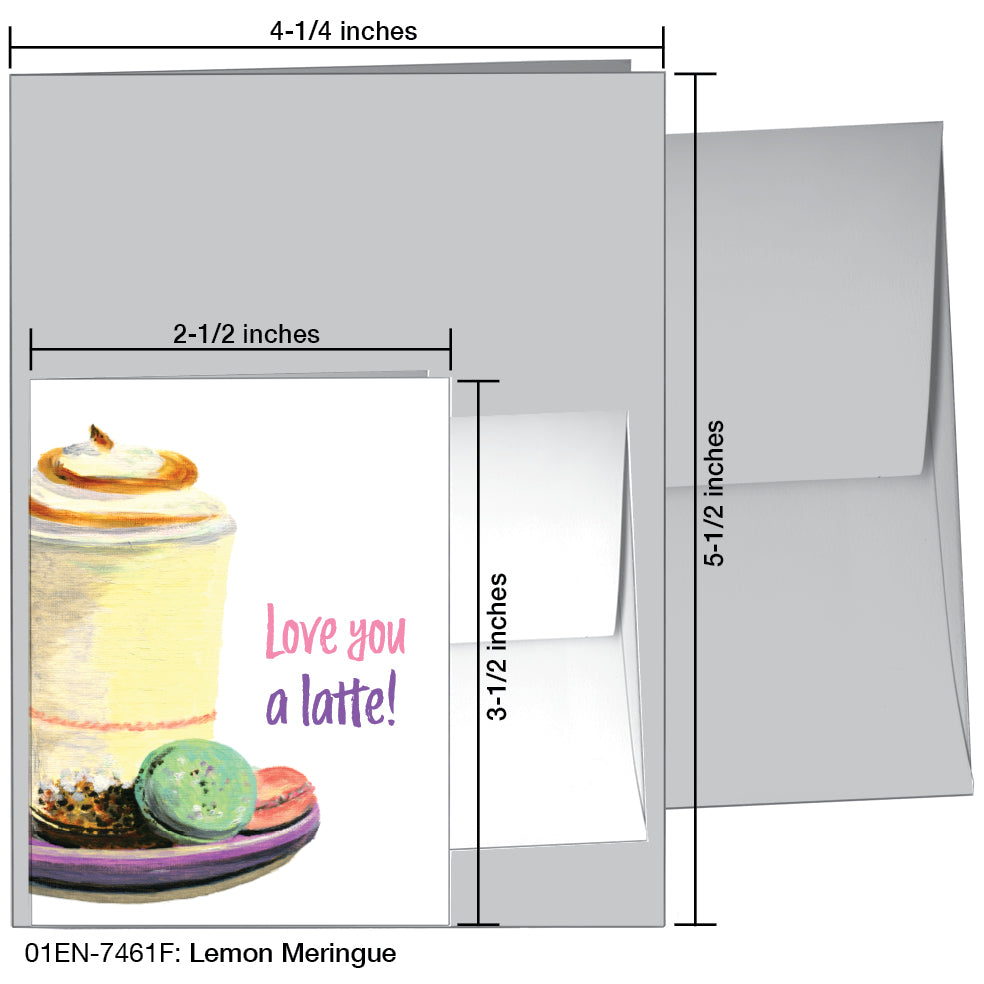 Lemon Meringue, Greeting Card (7461F), Enclosure, www.printedcanvas.com