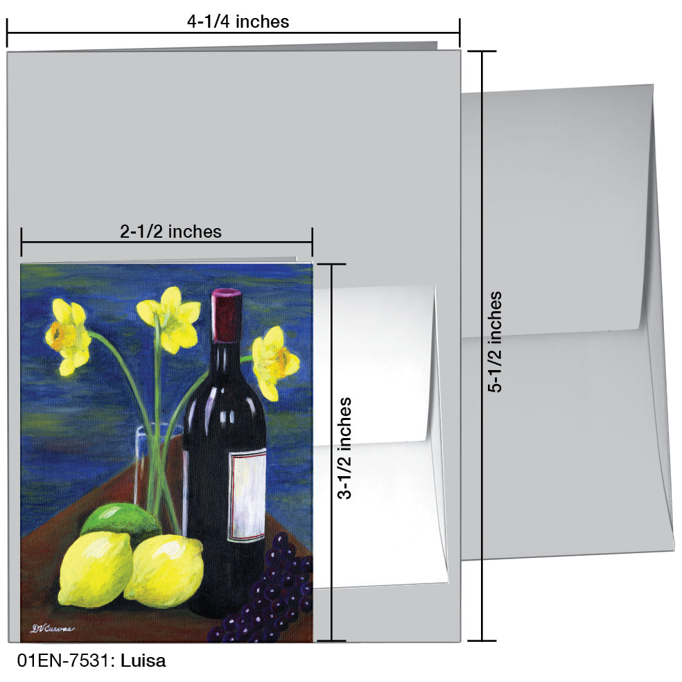 Luisa, Greeting Card (7531), Enclosure, printedcanvas.com