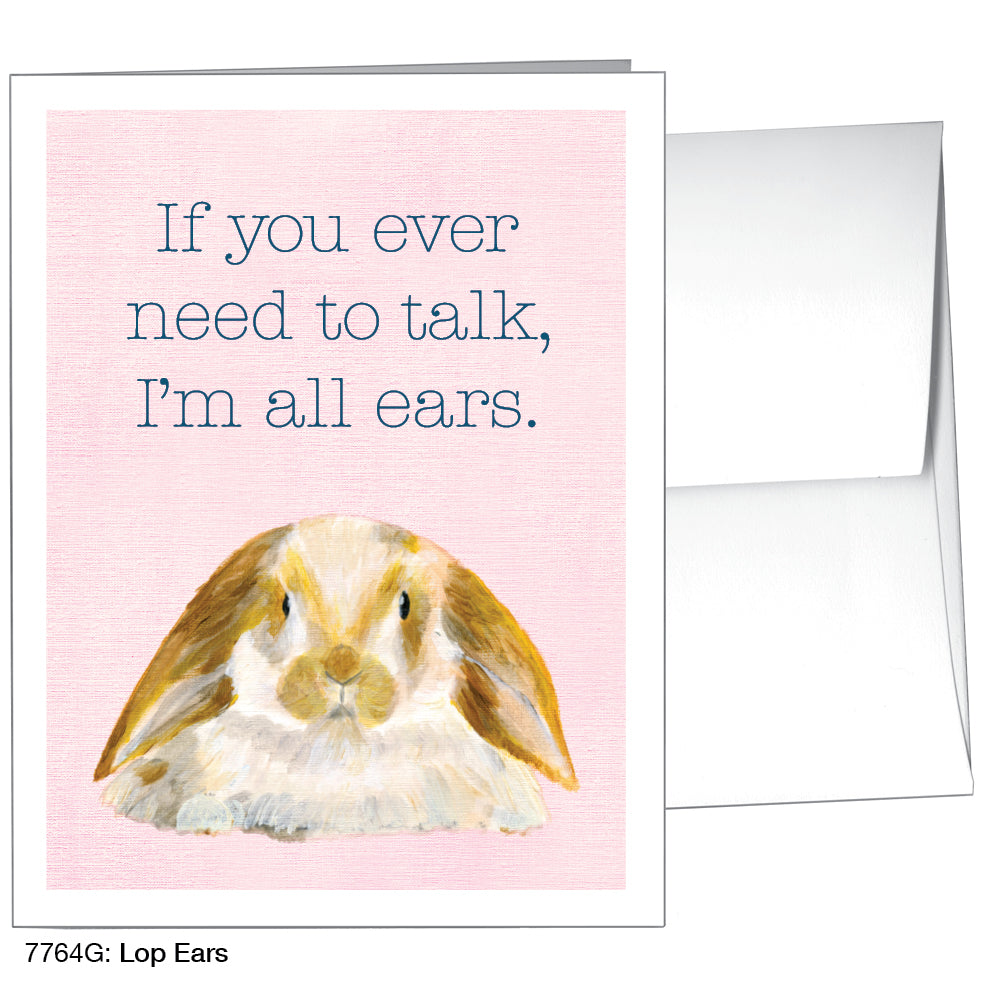 Lop Ears, Greeting Card (7764G), A2, printedcanvas.com