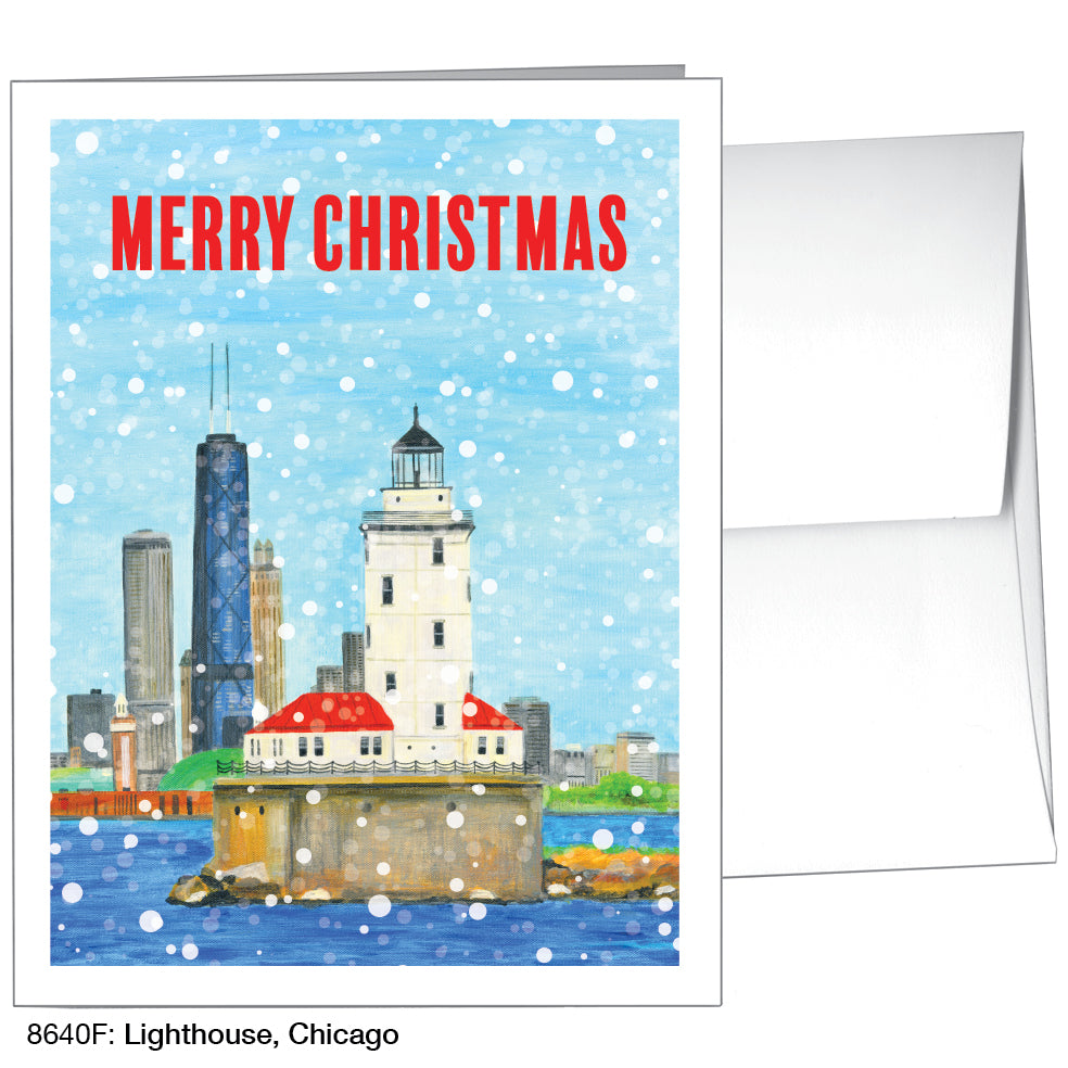 Lighthouse, Chicago, Greeting Card (8640F), A2, printedcanvas.com