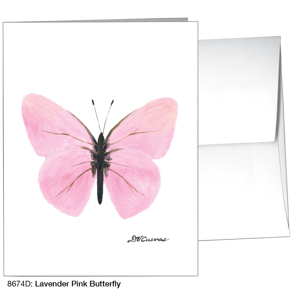 Lavender Pink Butterfly, Greeting Card (8674D), A2, printedcanvas.com