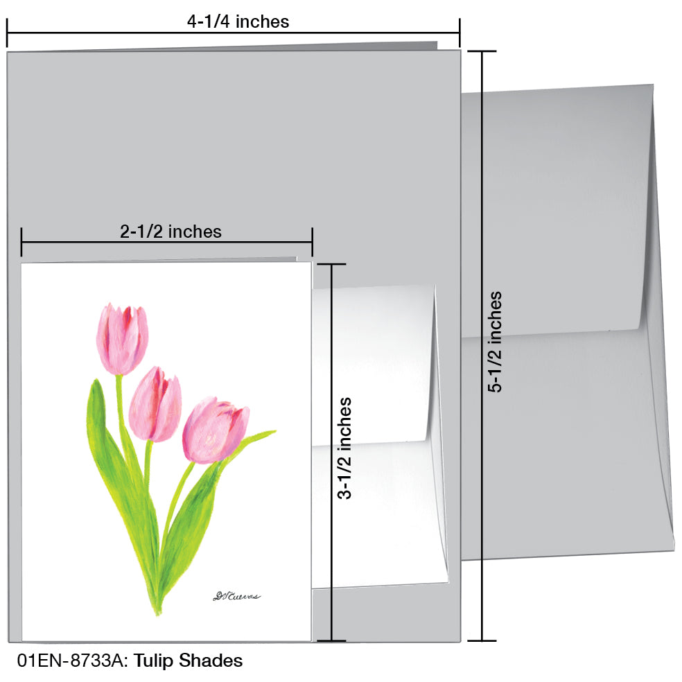 Tulip Shades, Greeting Card (8733A), Enclosure, www.printedcanvas.com