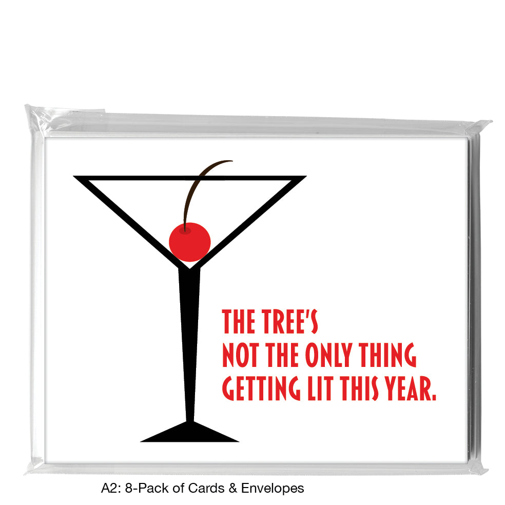 Martini Glass, Greeting Card (8353J), A2 8-Pack, printedcanvas.com