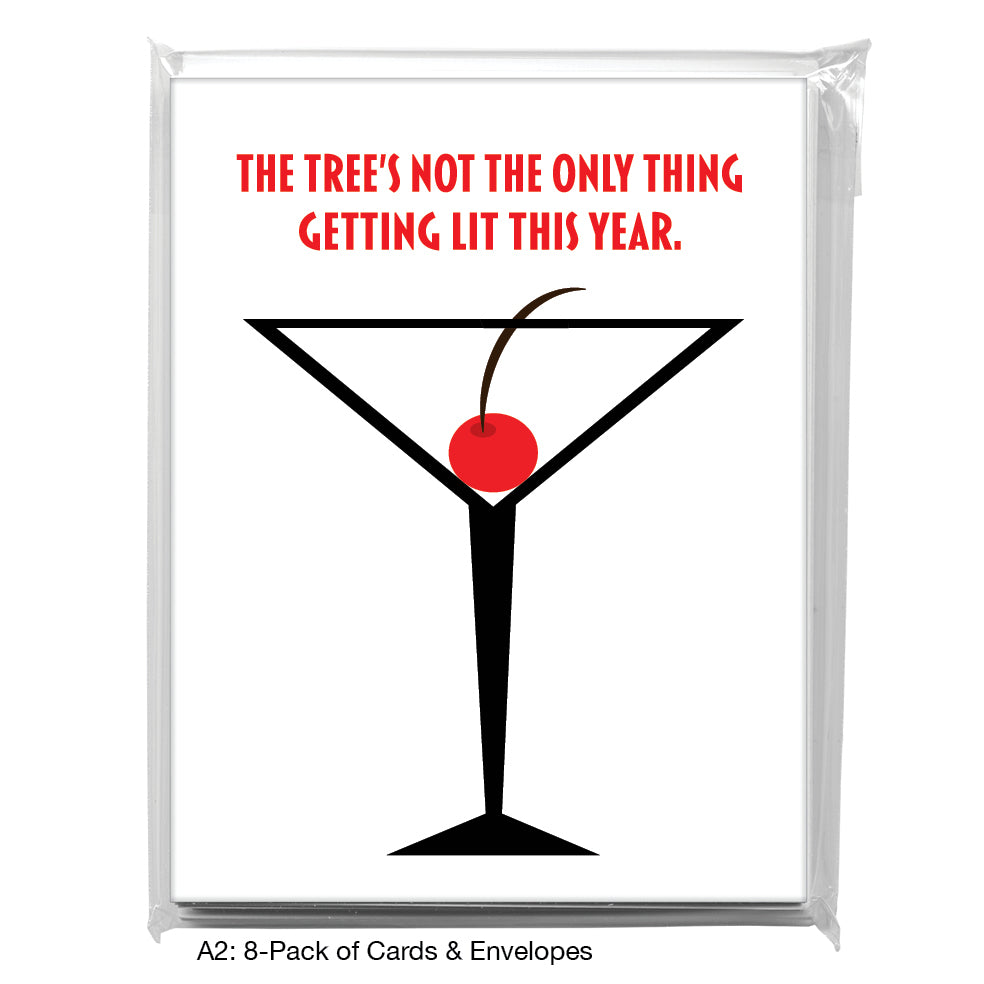 Martini Glass, Greeting Card (8353JB), A2 8-Pack, printedcanvas.com