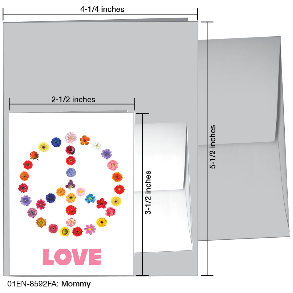 Peace Symbol, Greeting Card (8591FA), Enclosure, www.printedcanvas.com