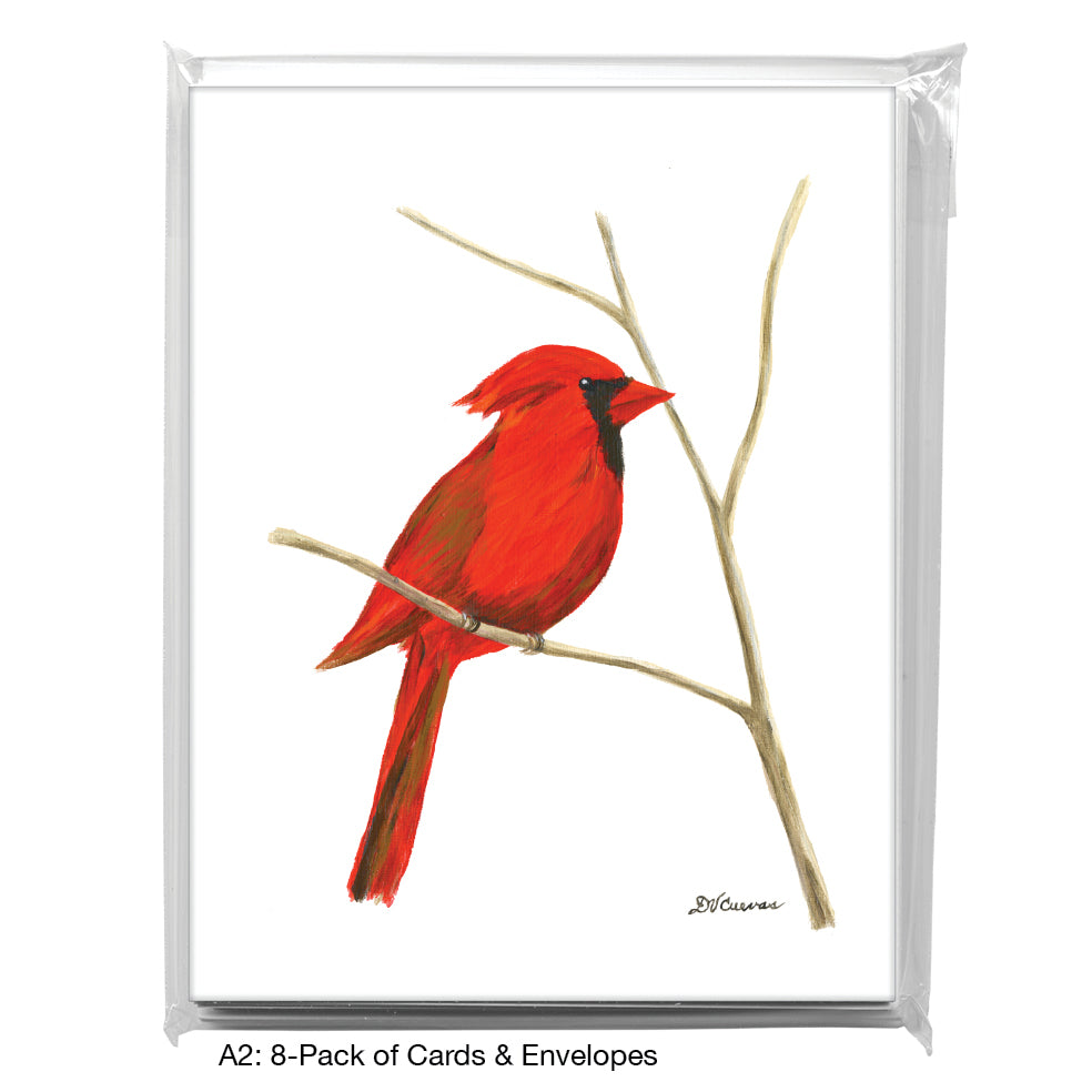 Northern Cardinal, Greeting Card (7865A), A2 Card 8-Pack, www.printedcanvas.com