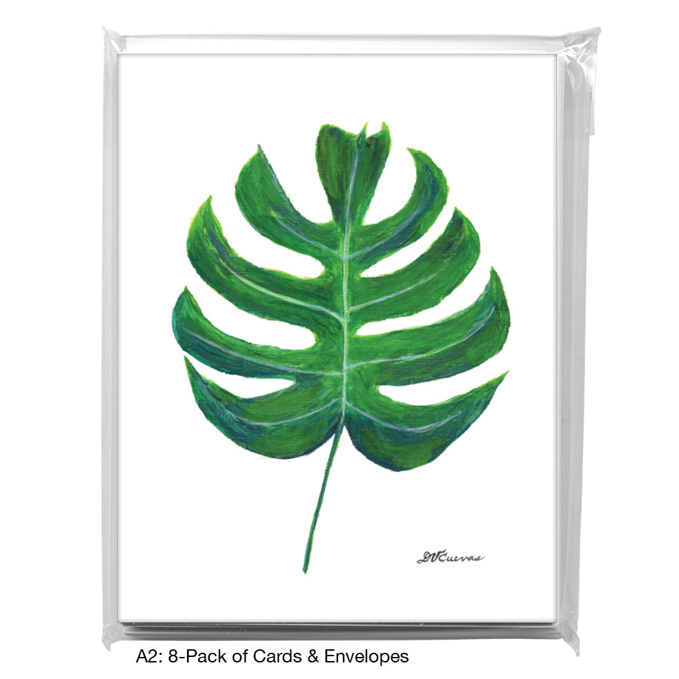 Monstera, Greeting Card (8504), A2 8-Pack, printedcanvas.com