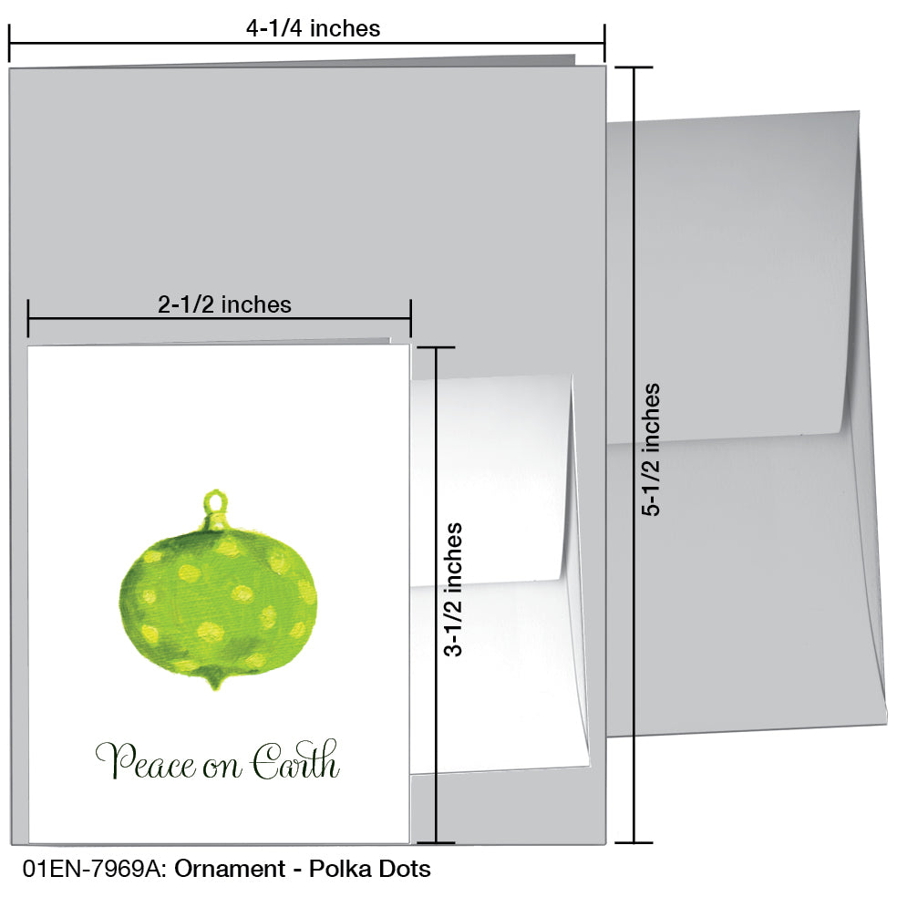 Ornament - Polka Dots, Greeting Card (7969A), Enclosure, printedcanvas.com