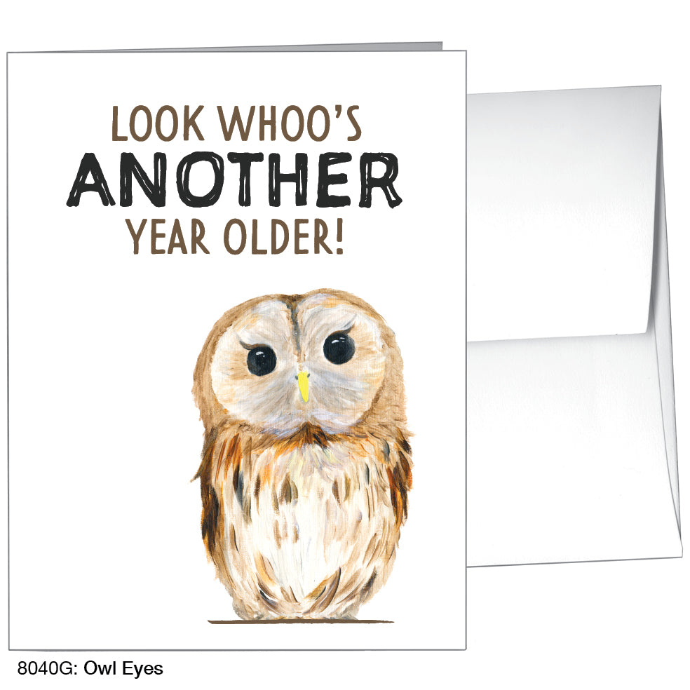 Owl Eyes, Greeting Card (8040G), A2, printedcanvas.com