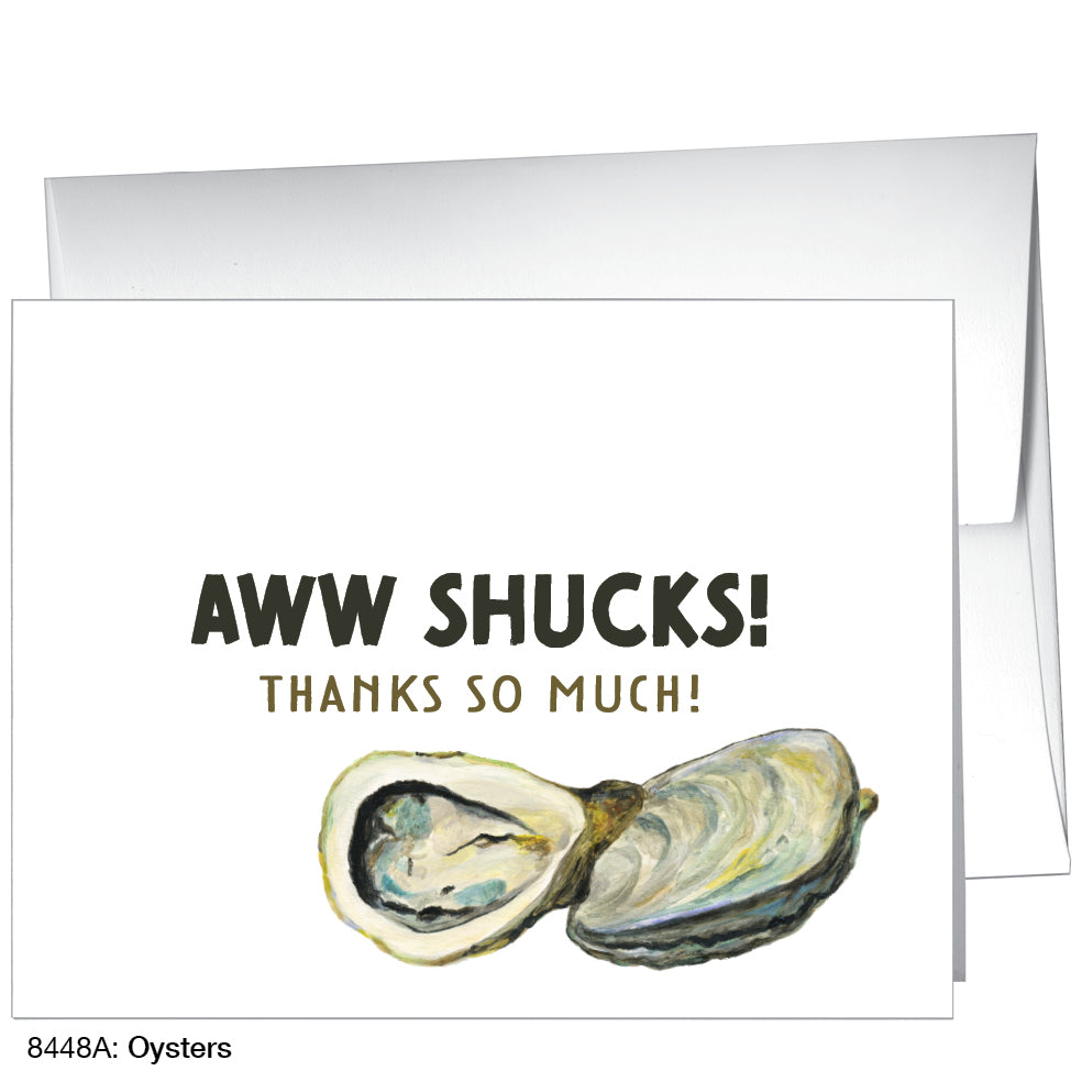 Oysters, Greeting Card (8448A), A2 Card Front, www.printedcanvas.com